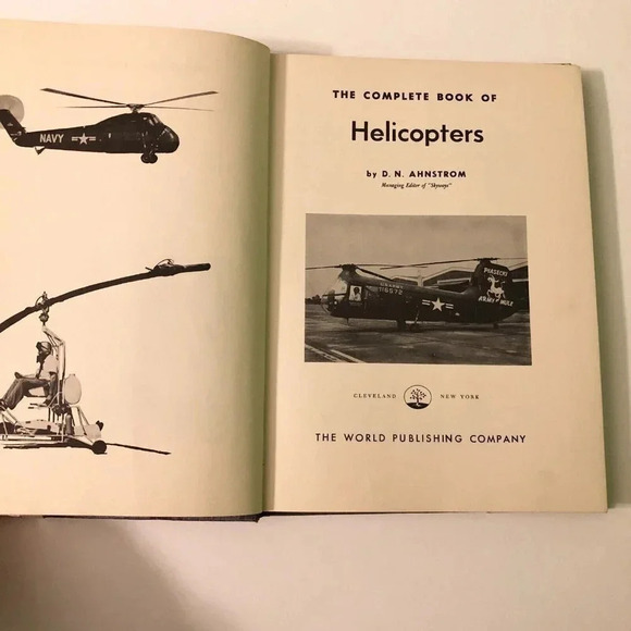 Vintage 1954 The Complete Book Of Helicopters D N Ahnstrom Ex Lib Book - Picture 10 of 16